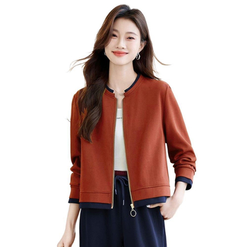 Ženska kratka chenille cardigan-sweatshirt jakna, 2025 proljeće–jesen, bejzbol stil, ležeran top