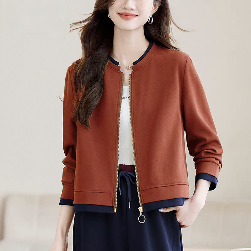 Ženska kratka chenille cardigan-sweatshirt jakna, 2025 proljeće–jesen, bejzbol stil, ležeran top