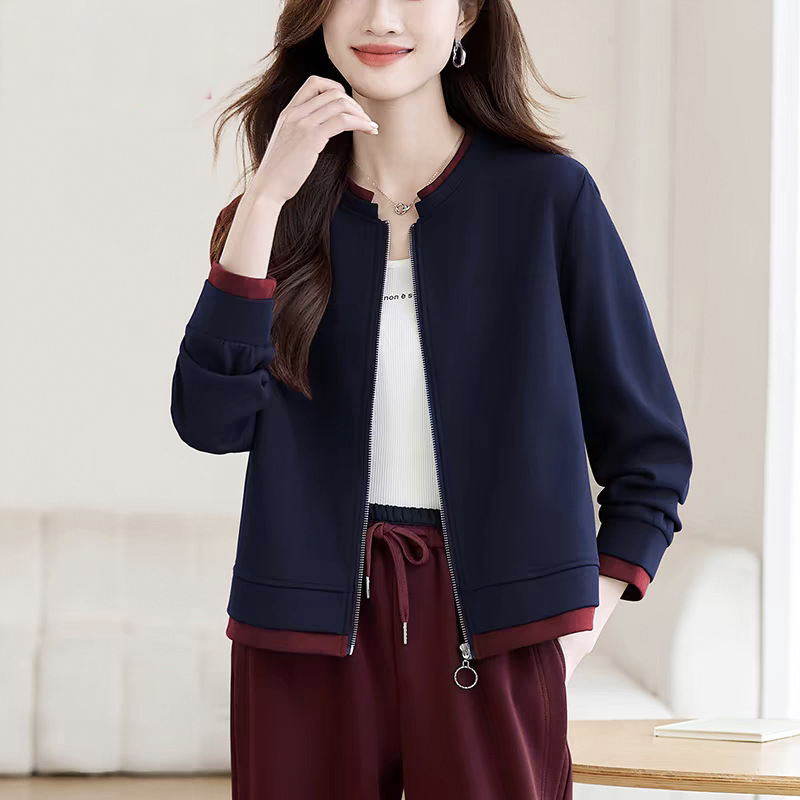 Ženska kratka chenille cardigan-sweatshirt jakna, 2025 proljeće–jesen, bejzbol stil, ležeran top