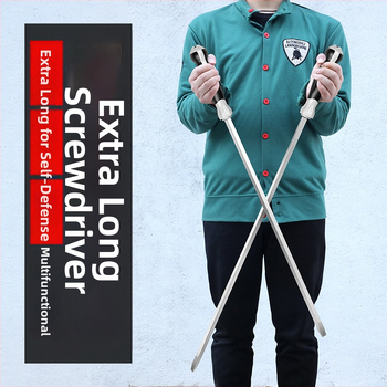 Priemyselne štandardný dlhý skrutkovač, 1000 mm, Cr-V oceľ, neizolovaný, bez magnetu, 1,21 kg, viacúčelové využitie