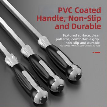 Priemyselne štandardný dlhý skrutkovač, 1000 mm, Cr-V oceľ, neizolovaný, bez magnetu, 1,21 kg, viacúčelové využitie