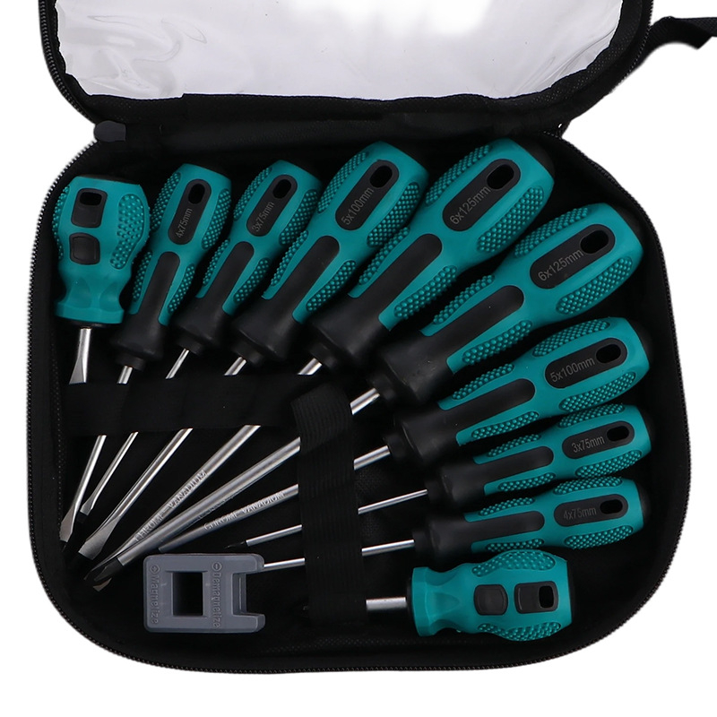 Set magnetic de șurubelnițe cu cap cruce, din oțel carbon, 10 piese