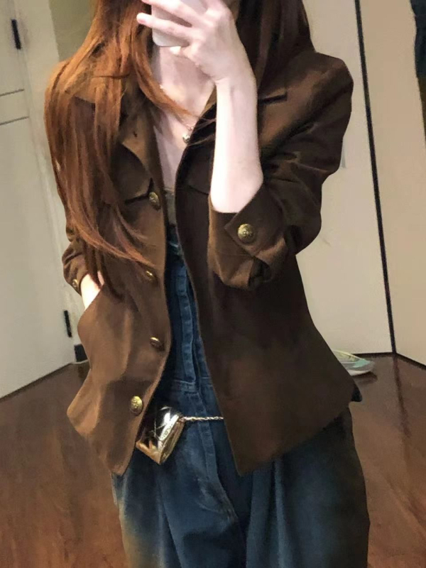 Női zakó gallérral, egysoros gombolás, poliészter, egyszínű, gyűrésmentes