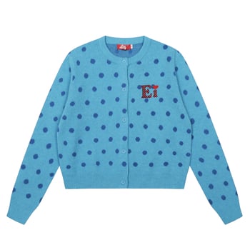 Cardigan tricotat, material acrilic-poliester, guler rotund, mâneci lungi, lungime normală, nasture pe un rând, toamnă 2025