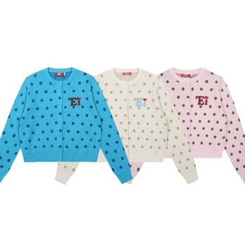 Cardigan tricotat, material acrilic-poliester, guler rotund, mâneci lungi, lungime normală, nasture pe un rând, toamnă 2025