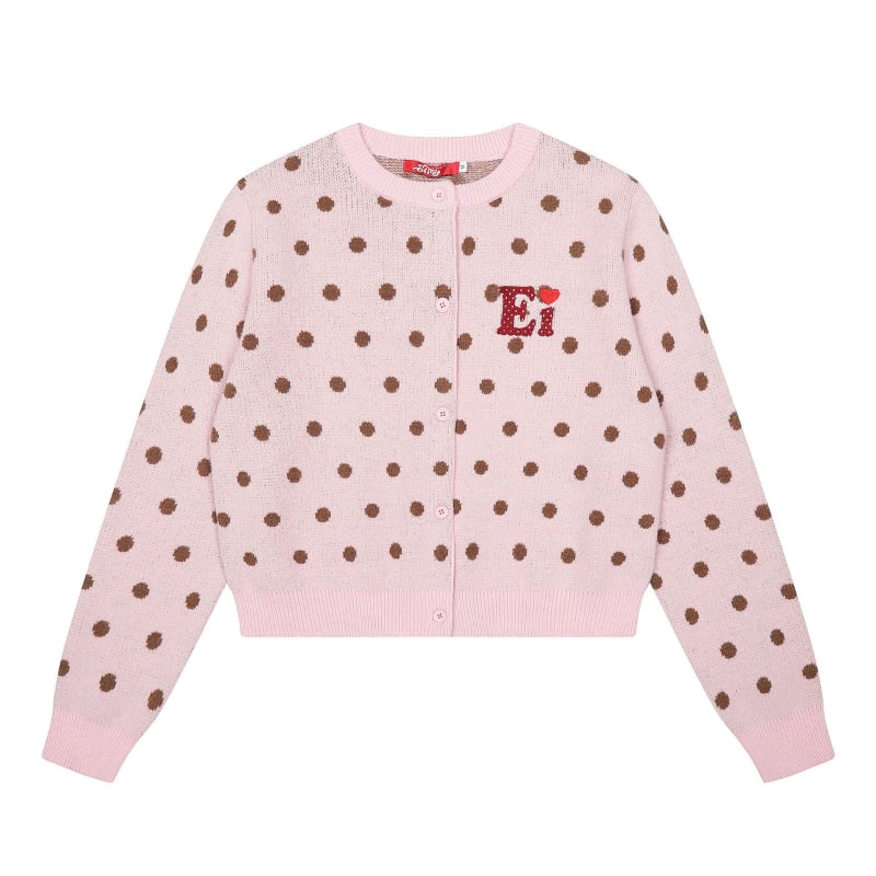 Cardigan tricotat, material acrilic-poliester, guler rotund, mâneci lungi, lungime normală, nasture pe un rând, toamnă 2025