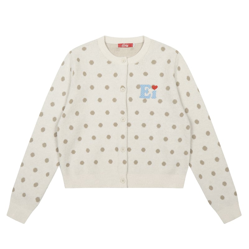 Cardigan tricotat, material acrilic-poliester, guler rotund, mâneci lungi, lungime normală, nasture pe un rând, toamnă 2025