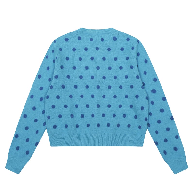 Cardigan tricotat, material acrilic-poliester, guler rotund, mâneci lungi, lungime normală, nasture pe un rând, toamnă 2025