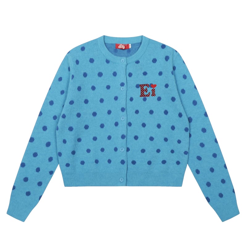 Cardigan tricotat, material acrilic-poliester, guler rotund, mâneci lungi, lungime normală, nasture pe un rând, toamnă 2025