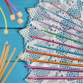 Aluminijski set kukica za kukičanje, marka Yl, porijeklo Hefei, 100 komada u kutiji, sladak stil