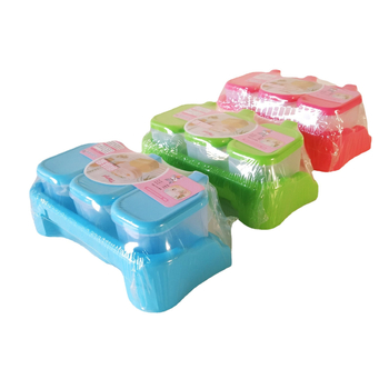 Κουτί μπαχαρικών με τρία διαμερίσματα από γυαλί — για στερεά μπαχαρικά, μοντέρνο μινιμαλιστικό στυλ, υψηλής ποιότητας