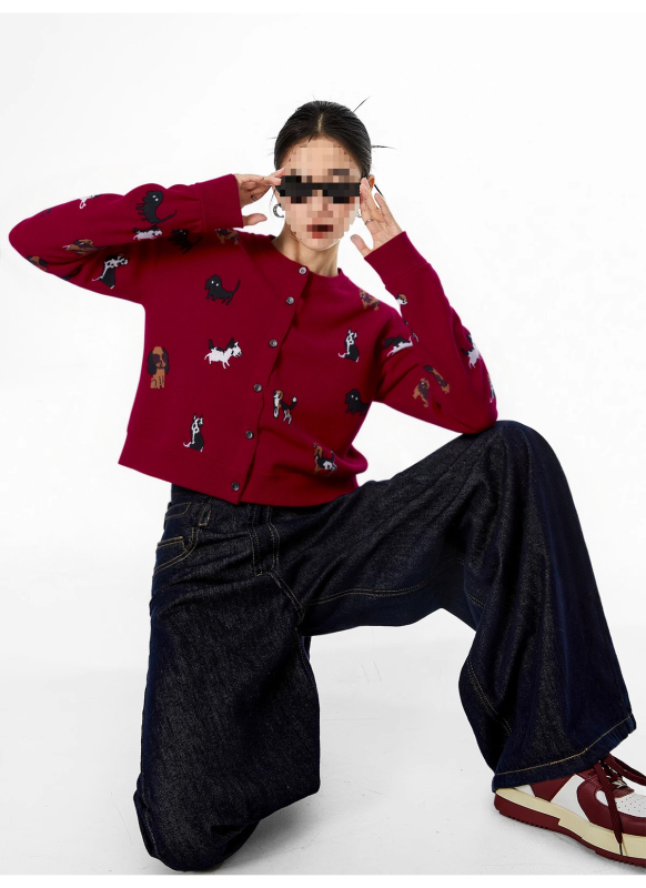 Cardigan pulover sa zipom, viskozna tkanina, okrugli izrez, labav kroj, dugi rukavi