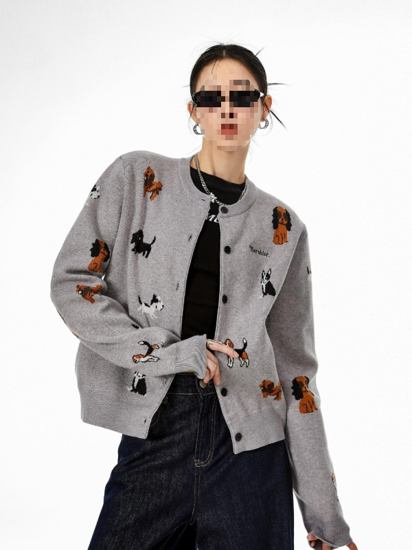 Cardigan pulover sa zipom, viskozna tkanina, okrugli izrez, labav kroj, dugi rukavi
