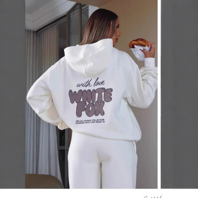 Ženski hoodie s 3D printom, opuštenog kroja, dugi rukavi, okrugli izrez, poliester.