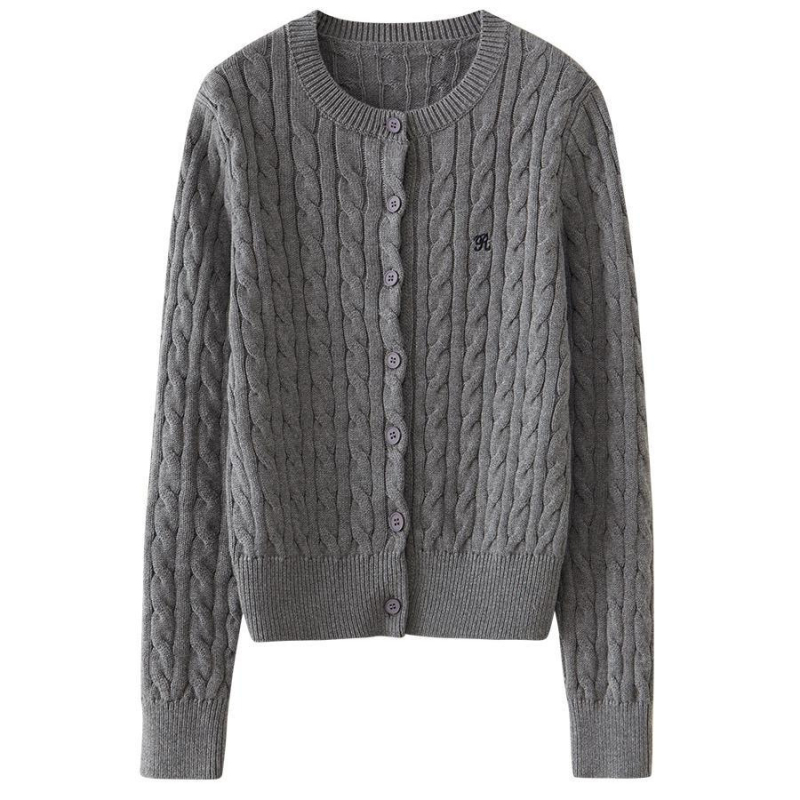 Ženski pleteni kardigan s kapuljačom – polo ovratnik, pamuk-spandeks smjesa, uski kroj, kratka duljina 40–50 cm