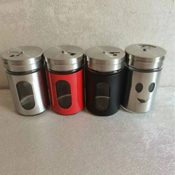 Γυάλινο δοχείο καρυκευμάτων με περιστρεφόμενη καπάκι, κατάλληλο για στερεές καρυκεύσεις · εκτύπωση λογοτύπου και εξατομίκευση διαθέσιμη