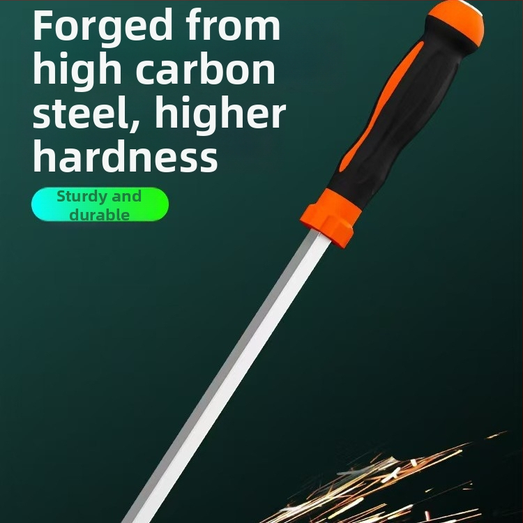 Plochý skrutkovač, karbónová oceľ, rukoväť z TPR, bez izolácie, ne magnetický, hmotnosť 1, typ hlavy: plochá