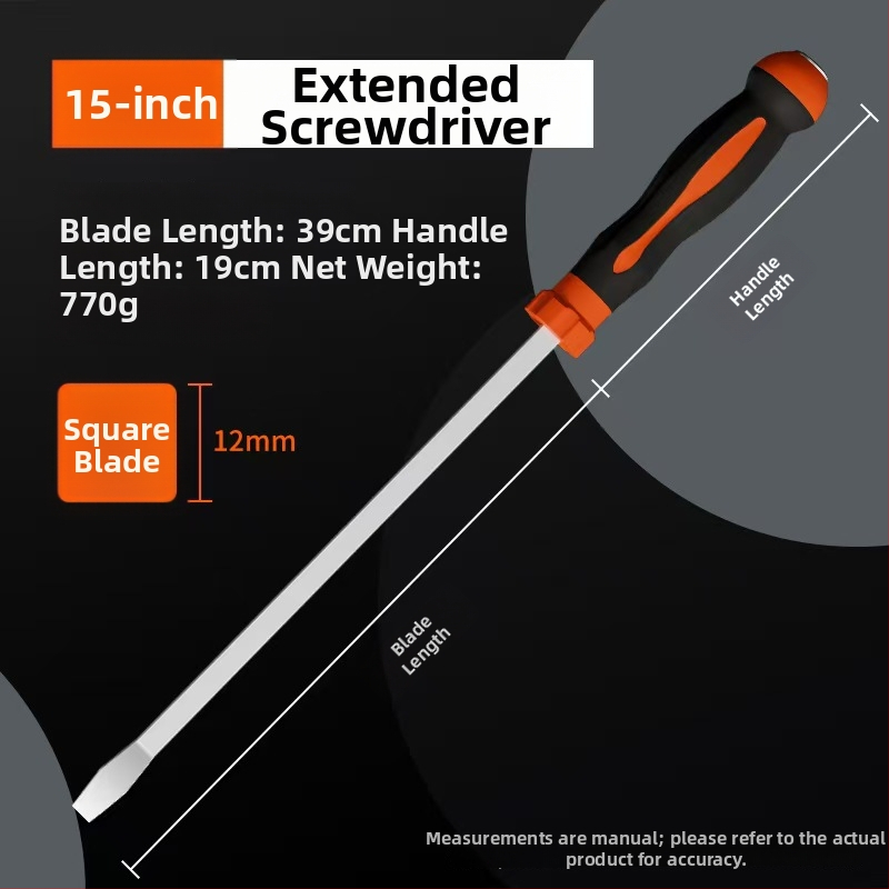 Plochý skrutkovač, karbónová oceľ, rukoväť z TPR, bez izolácie, ne magnetický, hmotnosť 1, typ hlavy: plochá