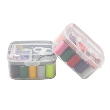 Set portabil de cusut în cutie – trusă multifuncțională cu ace