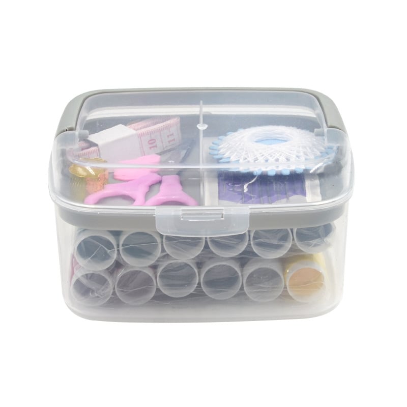 Set portabil de cusut în cutie – trusă multifuncțională cu ace