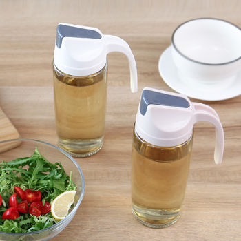 Sticlă din sticlă pentru ulei cu deschidere/închidere automată, bucătărie, pentru ulei și oțet