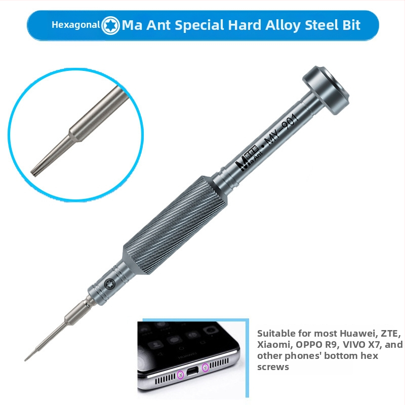 Ant Xin 17-dielny presný skrutkovač set, S2 zliatina nástrojovej ocele, magnetické, neizolované, na opravu mobilných telefónov