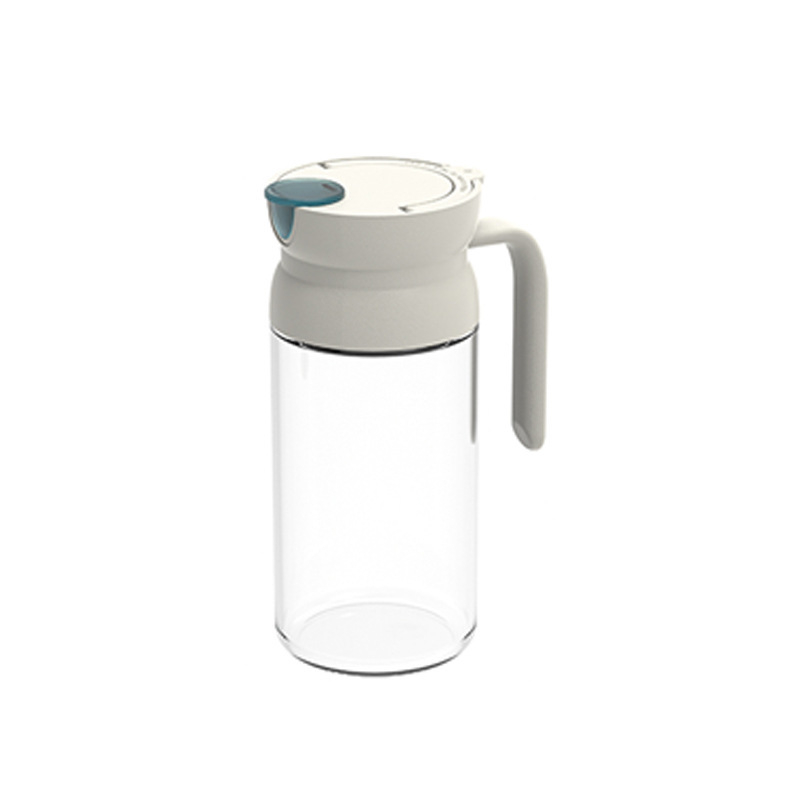 Γυάλινο μπουκάλι λαδιού με αυτόματο άνοιγμα καπακιού — για λάδι και μπαχαρικά, μοντέρνο μινιμαλιστικό στυλ, Joman