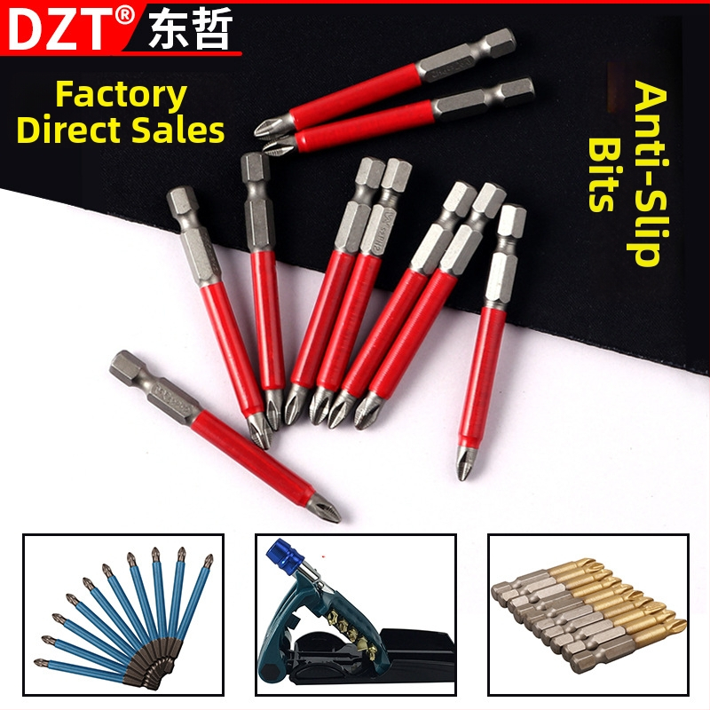 DZT S2 titanovo potiahnut magnetický krížový bit pre elektrické skrutkovače, 1 mm os, 51 g