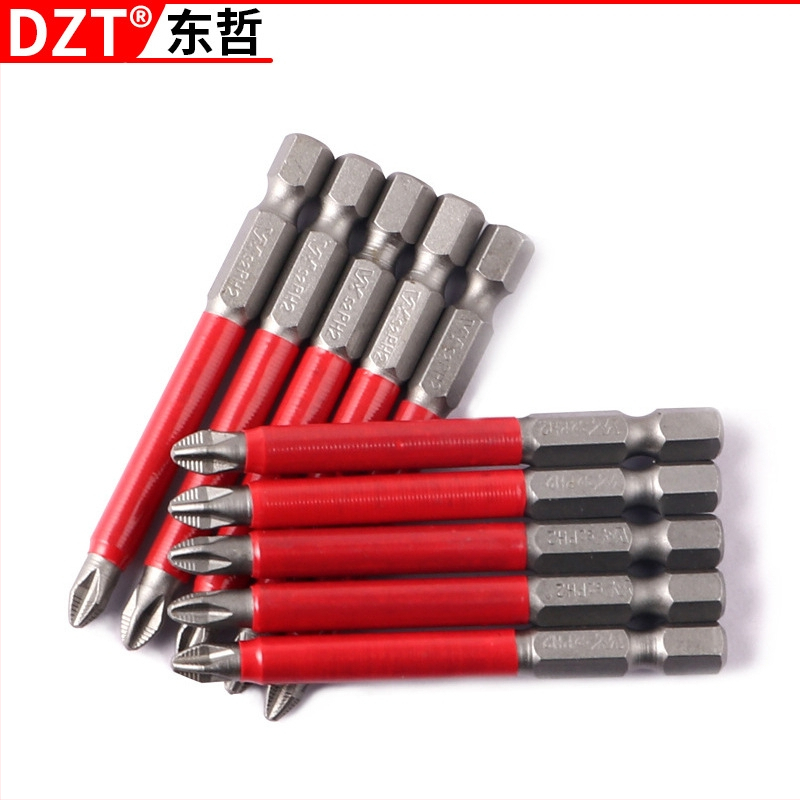 DZT S2 titanovo potiahnut magnetický krížový bit pre elektrické skrutkovače, 1 mm os, 51 g