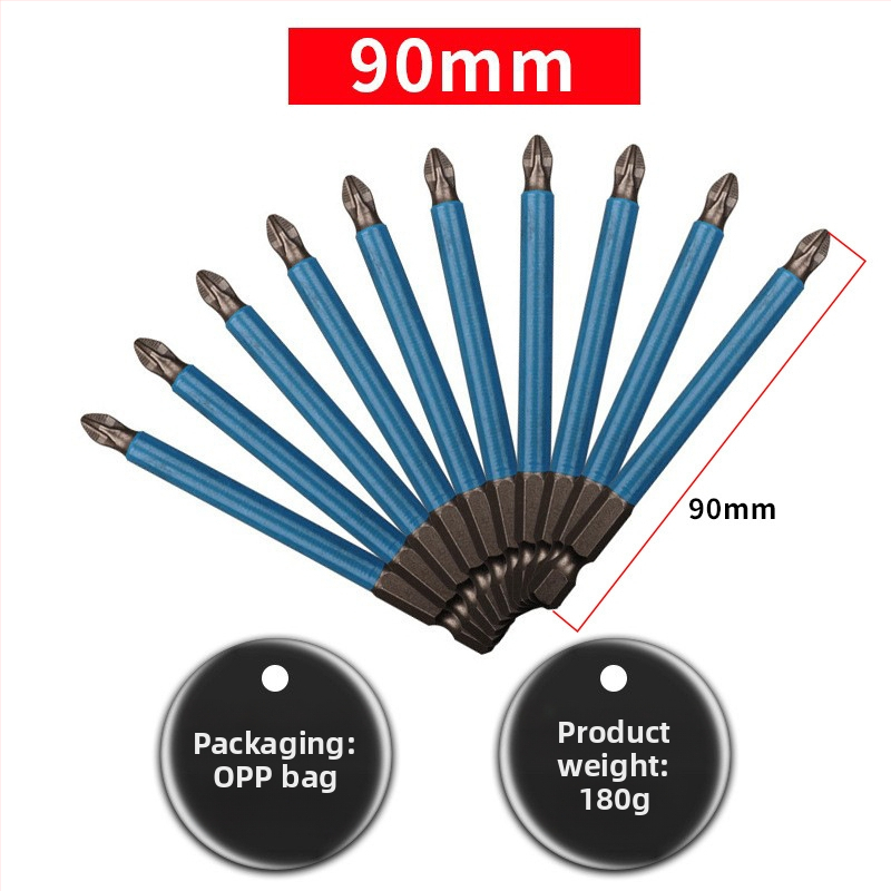 DZT S2 titanovo potiahnut magnetický krížový bit pre elektrické skrutkovače, 1 mm os, 51 g