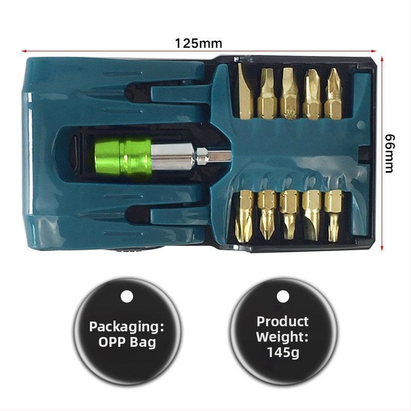 DZT S2 titanovo potiahnut magnetický krížový bit pre elektrické skrutkovače, 1 mm os, 51 g