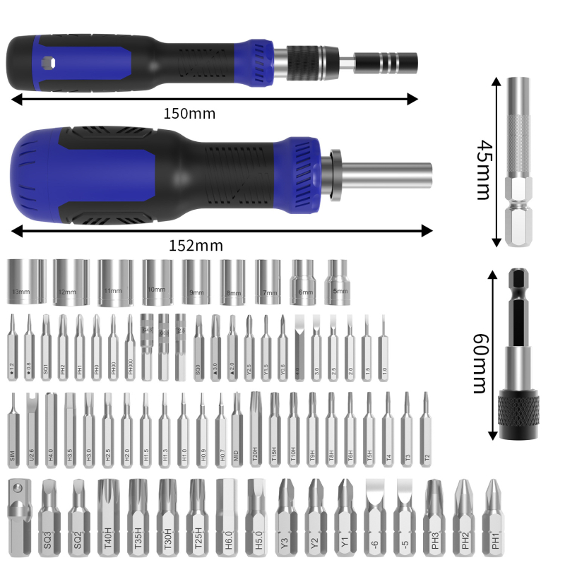77-u u 1 teleskopski odvijač s fiksnim mehanizmom, magnetski i izolirani, od krom-vanadij čelika