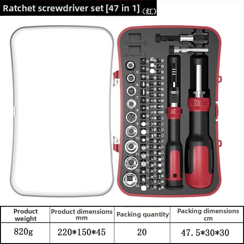 77 v 1 teleskopická pevná ráčňová súprava skrutkovačov, magnetická a izolovaná, z chróm-vanádiovej ocele