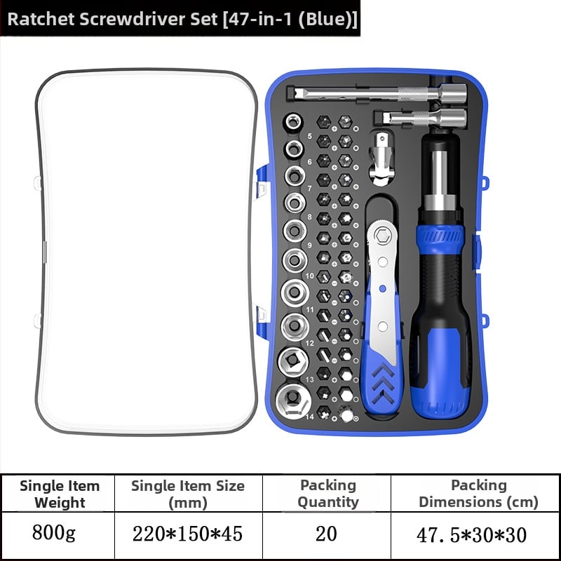 77 v 1 teleskopická pevná ráčňová súprava skrutkovačov, magnetická a izolovaná, z chróm-vanádiovej ocele