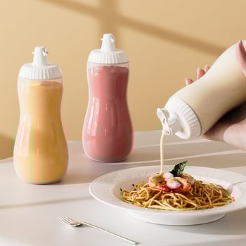 Sticluță de presat pentru bucătărie cu corp LDPE și capac PP; potrivit pentru sosuri vâscoase; 98 bucăți în cutie