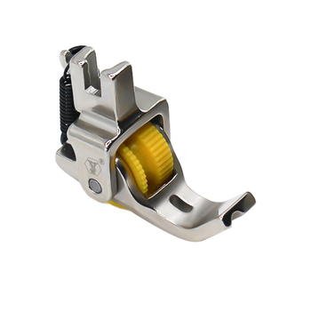 Shuyu Sewing — Picior de presiune pentru mașina de cusut, din oțel solid, cu role pentru încorporarea sforii și canelură