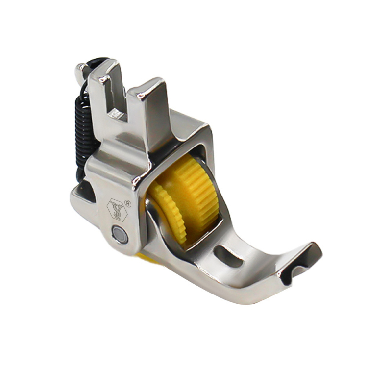 Shuyu Sewing — Picior de presiune pentru mașina de cusut, din oțel solid, cu role pentru încorporarea sforii și canelură