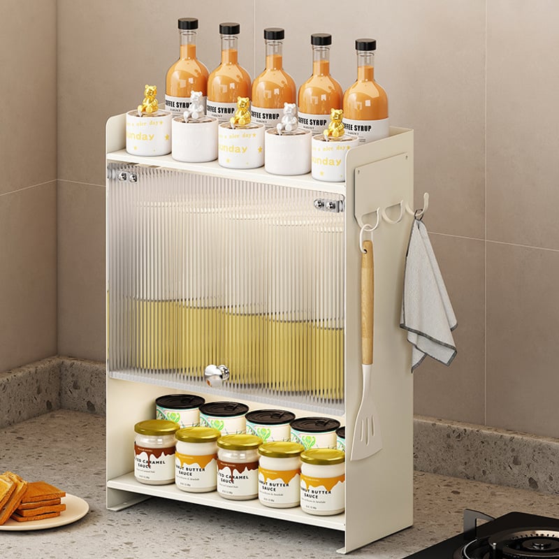 Raft de depozitare pentru bucătărie – Oțel inoxidabil, de masă, cu mai multe niveluri, fără găuri