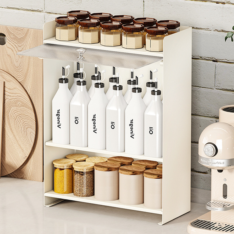 Raft de depozitare pentru bucătărie – Oțel inoxidabil, de masă, cu mai multe niveluri, fără găuri