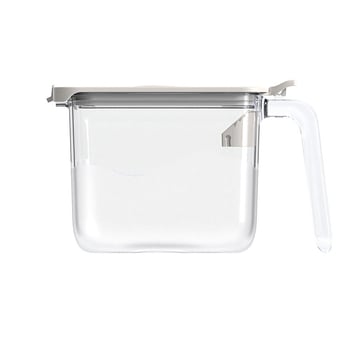 Shizhou borcan etanș la umiditate pentru condimente cu mâner | recipient plastic pentru bucătărie pentru condimente solide | stil modern minimalist