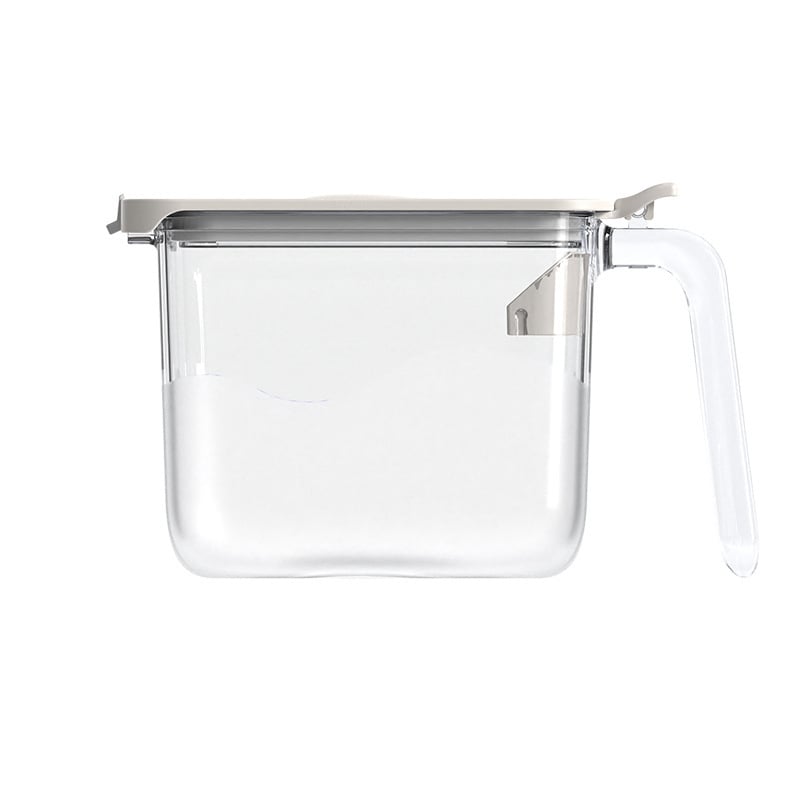 Shizhou borcan etanș la umiditate pentru condimente cu mâner | recipient plastic pentru bucătărie pentru condimente solide | stil modern minimalist