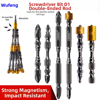 PH2 kereszthorny bitek dupla mágnesgyűrűvel, S2 szerszámacél, 65 mm és 110 mm hosszú nyakakkal