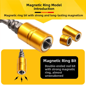 PH2 kereszthorny bitek dupla mágnesgyűrűvel, S2 szerszámacél, 65 mm és 110 mm hosszú nyakakkal