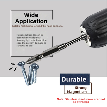 PH2 kereszthorny bitek dupla mágnesgyűrűvel, S2 szerszámacél, 65 mm és 110 mm hosszú nyakakkal