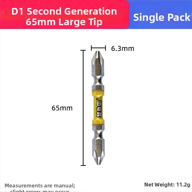PH2 kereszthorny bitek dupla mágnesgyűrűvel, S2 szerszámacél, 65 mm és 110 mm hosszú nyakakkal