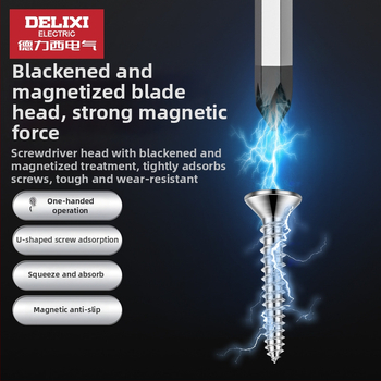 Delixi Electric Phillips skrutkovací skrutkovač, vanadiová oceľ, magnetický, izolovaný