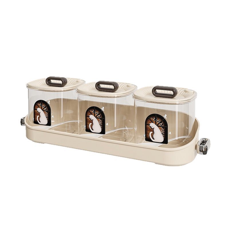 Beépített többrekeszes fűszertartó konyhához, prémium műanyag sótartóval és logótestreszabási lehetőséggel