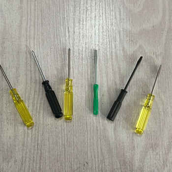 Отвертка Phillips с кръстова глава, S2 инструментална стомана, без магнит, компактна демонтажна отвертка