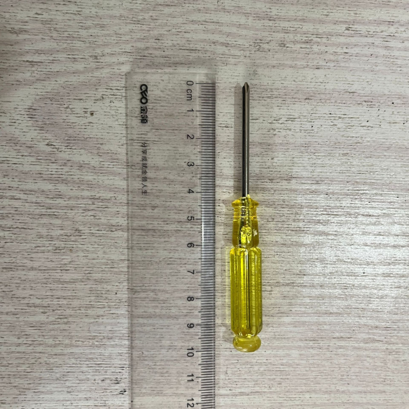 Отвертка Phillips с кръстова глава, S2 инструментална стомана, без магнит, компактна демонтажна отвертка