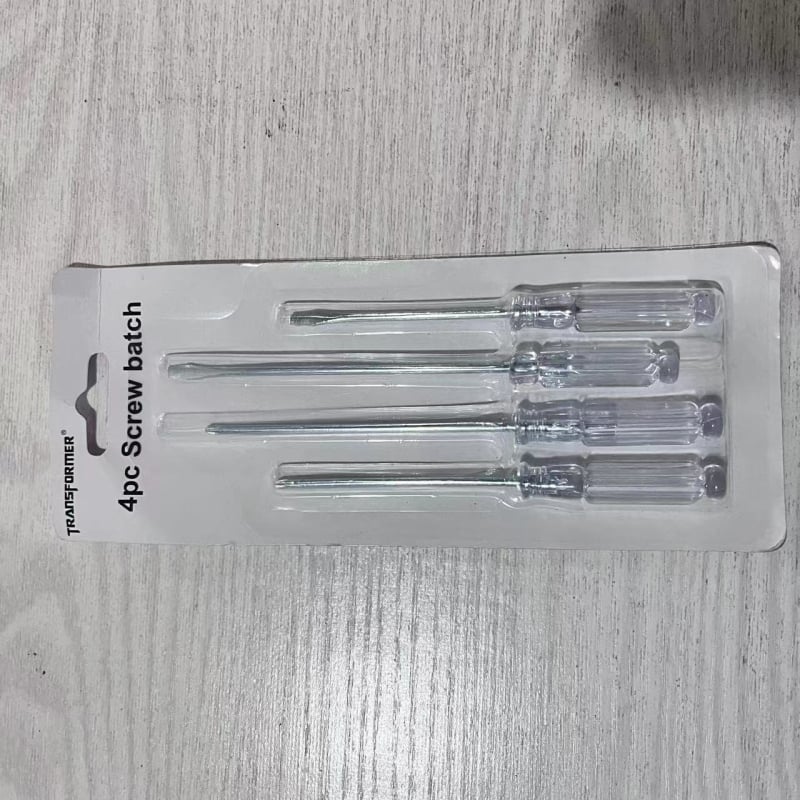 Отвертка Phillips с кръстова глава, S2 инструментална стомана, без магнит, компактна демонтажна отвертка